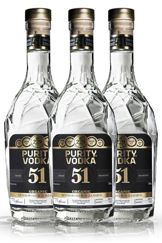 Purity Connoisseur 51 Reserve Vodka Triplepack